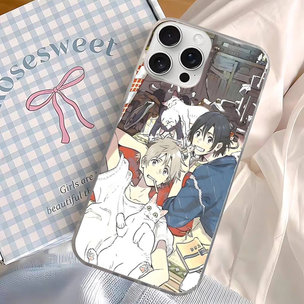 Anime Movie Umibe No Etranger For IPhone 17 16 15 14 Plus 13 12 11 Pro Max Phone Cover Back Satin Colorful Surface