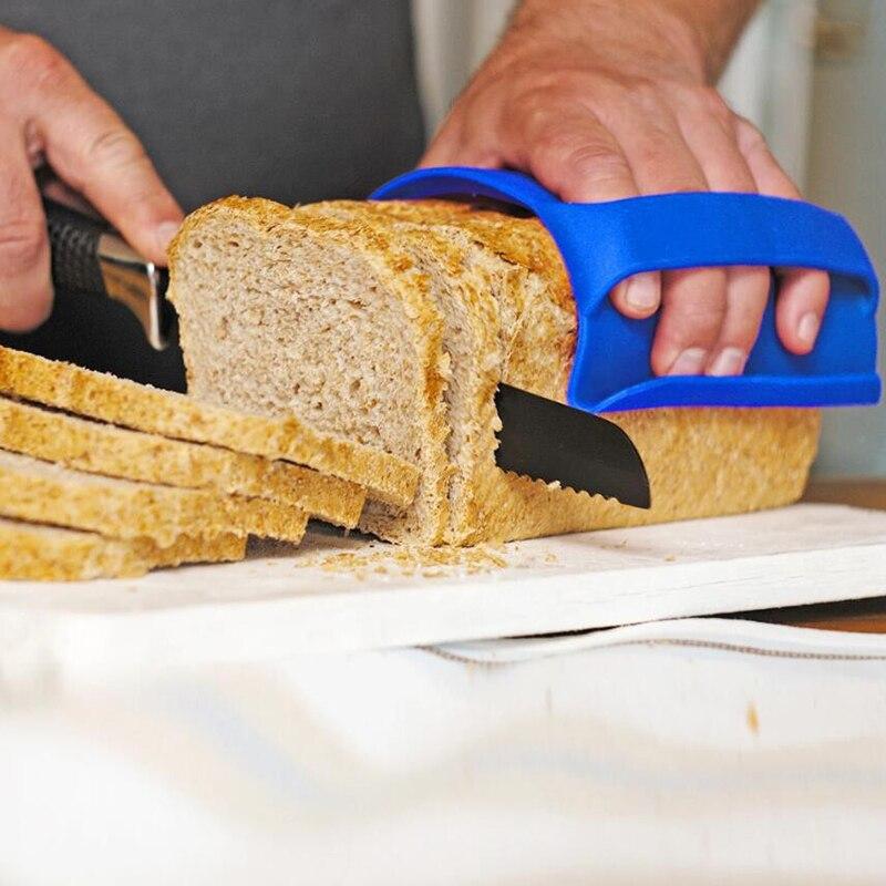 1 st Multifunktionell Silikon Anti-skållning Halkfri Grönsaksskärhjälp Silikon Halkfri Värmeisolering Klämma Matlagning Bakning