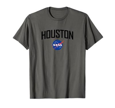 NASA X Houston Design 3 (Black) - Houston Texans T-Shirt