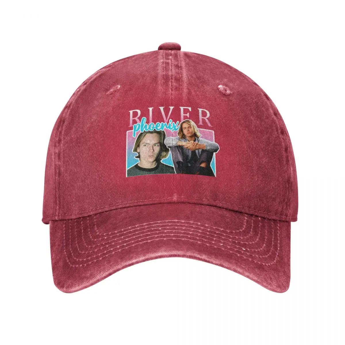 River Phoenix Baseball Cap Brand Unisex cap Hat Luxury Brand Funny hats hats on offer Hats Women Unisexs