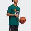 adidas X Lego Co-Branded Dame Basketball Print Tee Men Tops Green GU2716