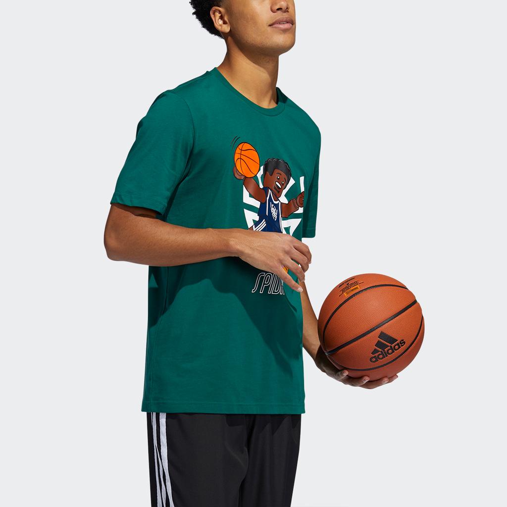 adidas X Lego Co-Branded Dame Basketball Print Tee Men Tops Green GU2716