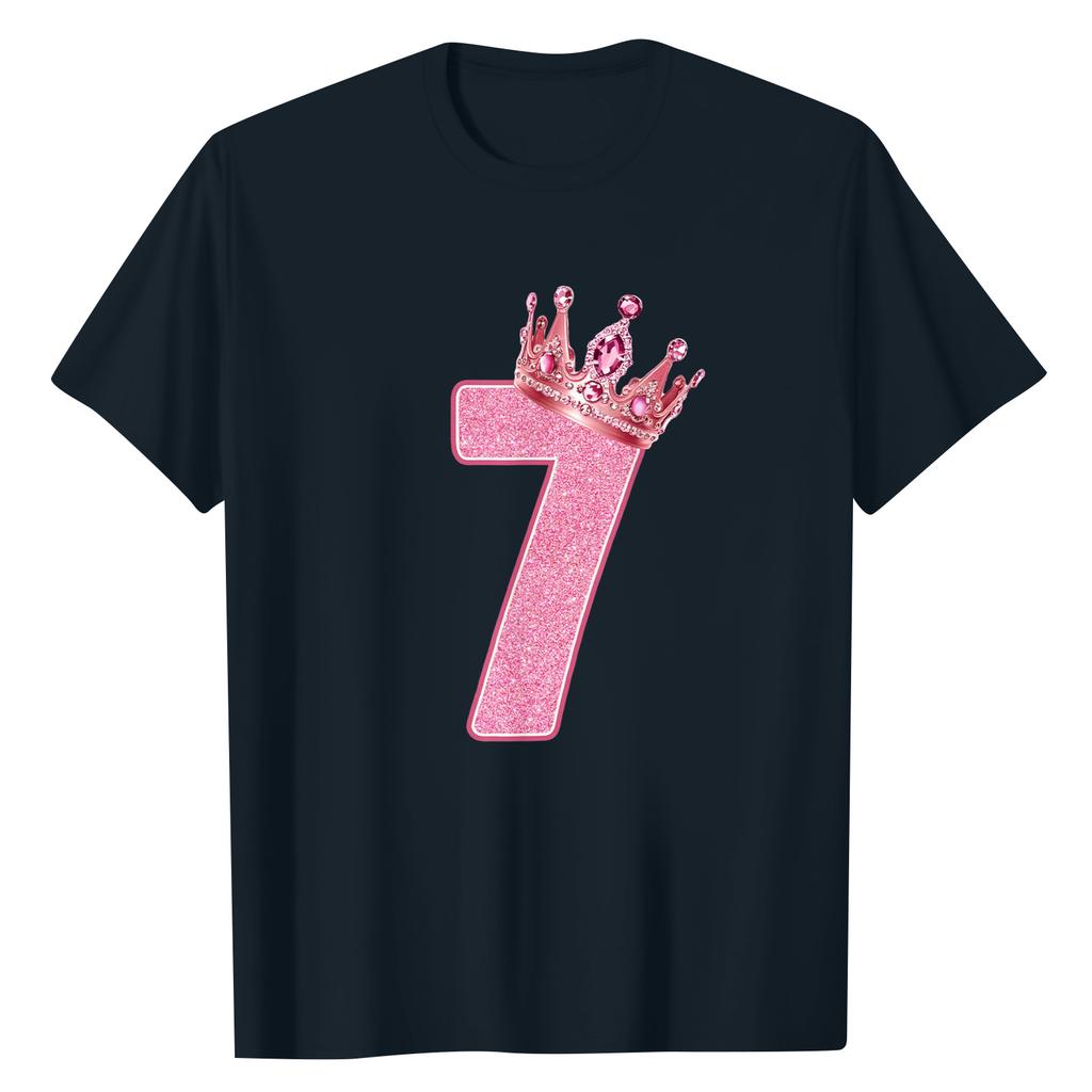 Ladies' Digital Printed Casual Round Neck Short Sleeved Top