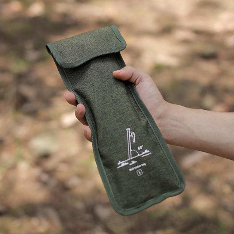 Outdoor Camping Tent Peg Bag Multifunctional Ground Nail Storage Pouch Travelling Hiking Tent