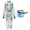Halloween adult space costume silver spacesuit pilot stray earth party play jumpsuit