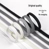 6mm Black & White Double-Layer Flat Shoelaces for Casual & Sports Shoes
