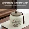 HUIHUADU National Style Ceramic Tea Caddy