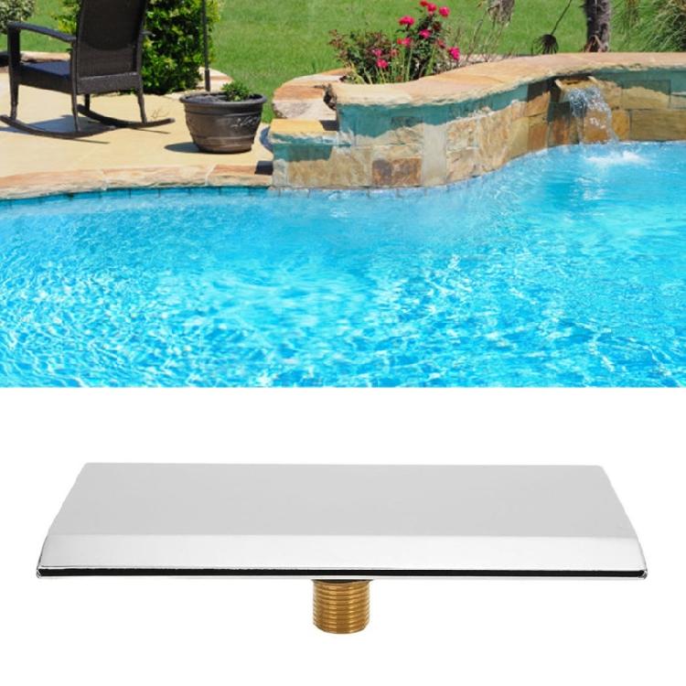 Stainless Steel Water Fountain Pool Waterfall Fount Pool Bathtub Waterfall Tub Spout Waterfall Water Outlet Nozzle