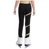 Girls Figure Skating Outfit Mock Neck Long Sleeve Sequin Shiny Crop Top Metallic Striped Pants Dance Costume
