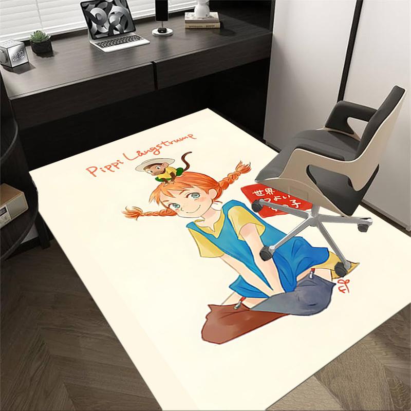 1PC Pippi Langstrumpf monkey Extra Large Non Slip Floor carpet, Office, family, bedroom, Studio Large Area Rug Indoor Rugs