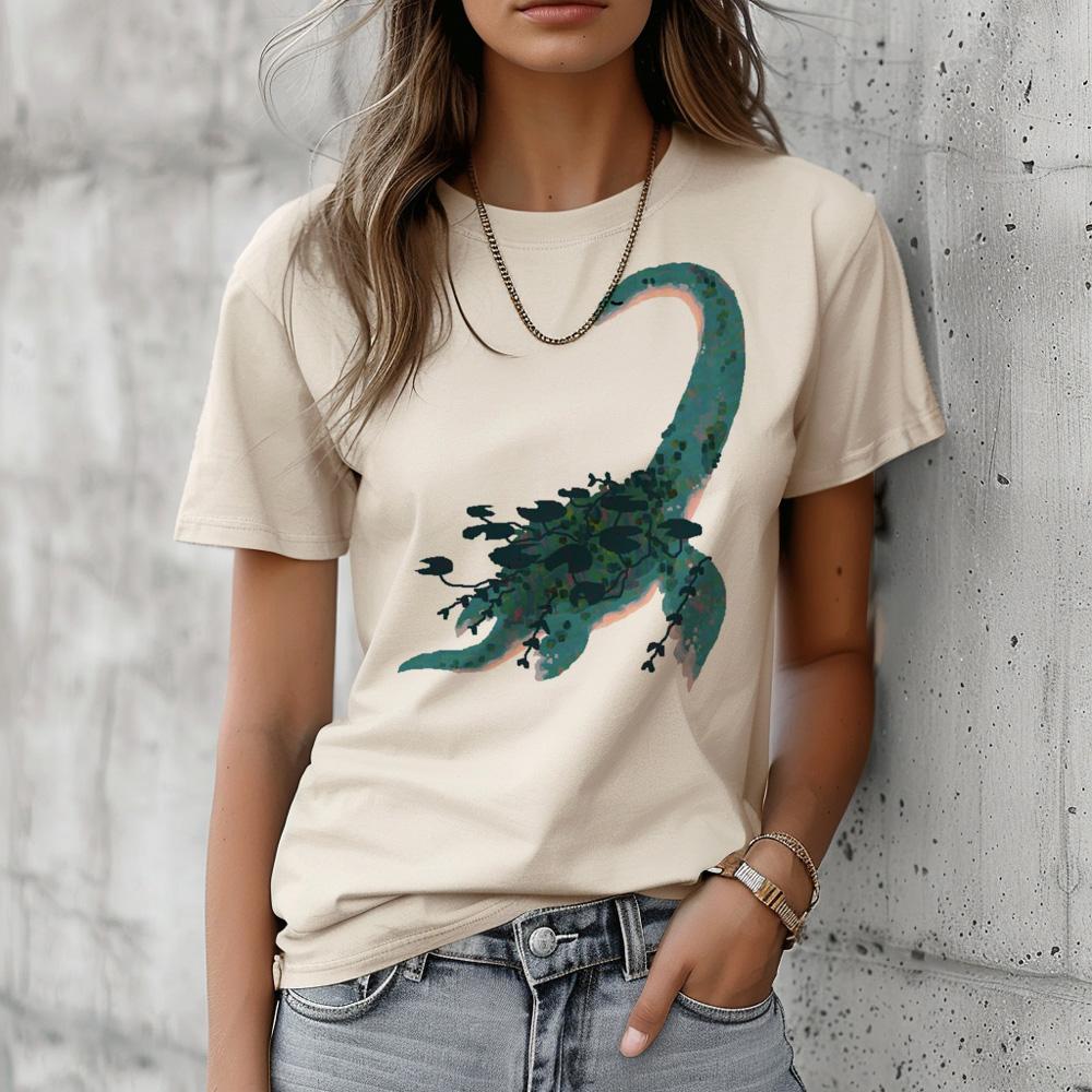 Dinosaur t-shirts women designer Y2K harajuku t shirt girl graphic anime designer clothes
