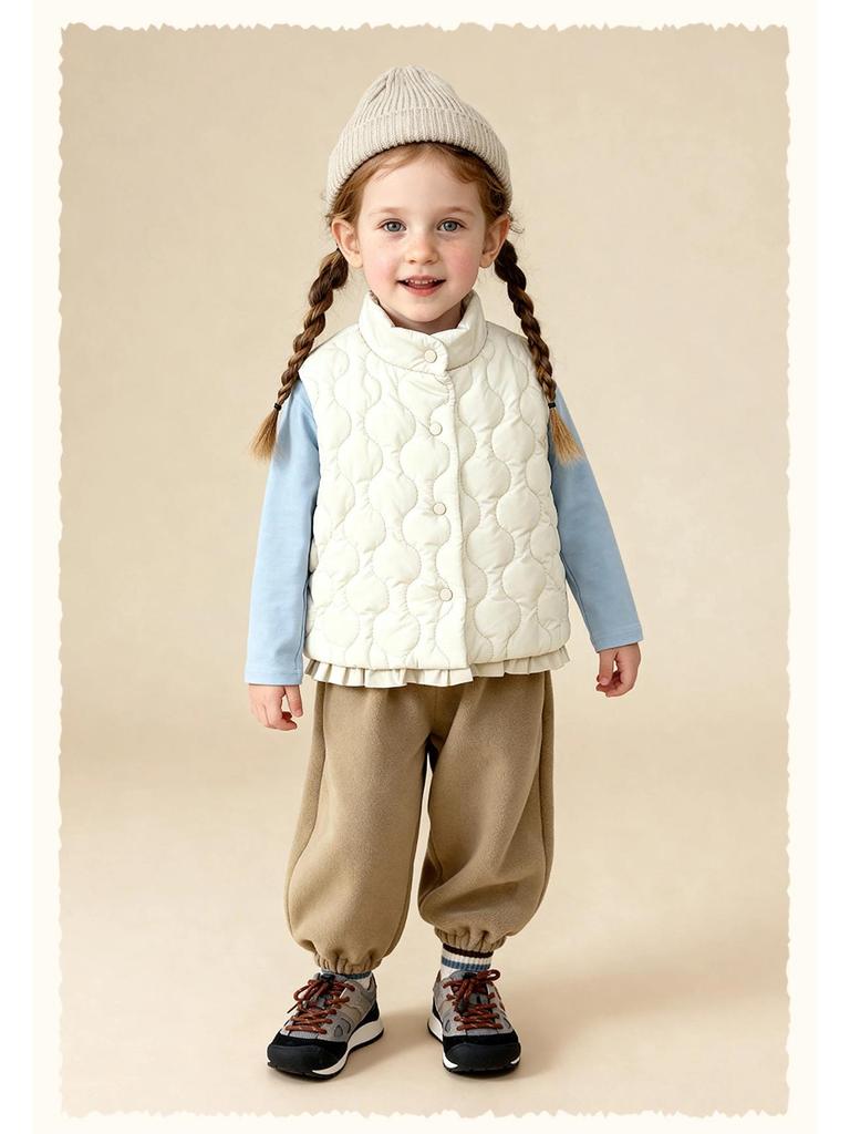 Tongbei Kids' 2025 Winter Warm & Windproof Vest - Versatile & Stylish