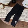 Spring and Autumn Baby Girls Flower Embroidered Leggings Outer Pants Early Autumn Children's Pants