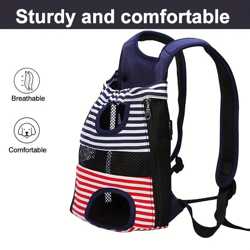 Baisher Pet Carrier Backpack, Breathable & Comfortable Polyester Dog Cat Travel Bag with Zipper Closure