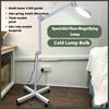 8X Diopter LED Specialist Magnifying Floor Lamp  Dentist Beauty Salon Magnifier Glass Stand Light