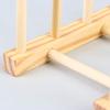 Functional Wooden Dish Drainer Rack Perfect for Organizing Plates and Lids in Small Kitchens