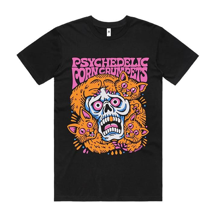 NEW! Psychedelic Porn Crumpets Black Cotton T-Shirt S-5XL Unisex L48 XXXL