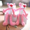 Charming Pink Plush Pendant Adorable Bag Decoration Soft Keychain