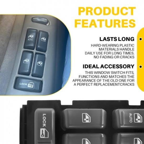 Fit Chevy Suburban GMC C1500 1995-1997 1998 1999 Window Power Switch 15151360 EV