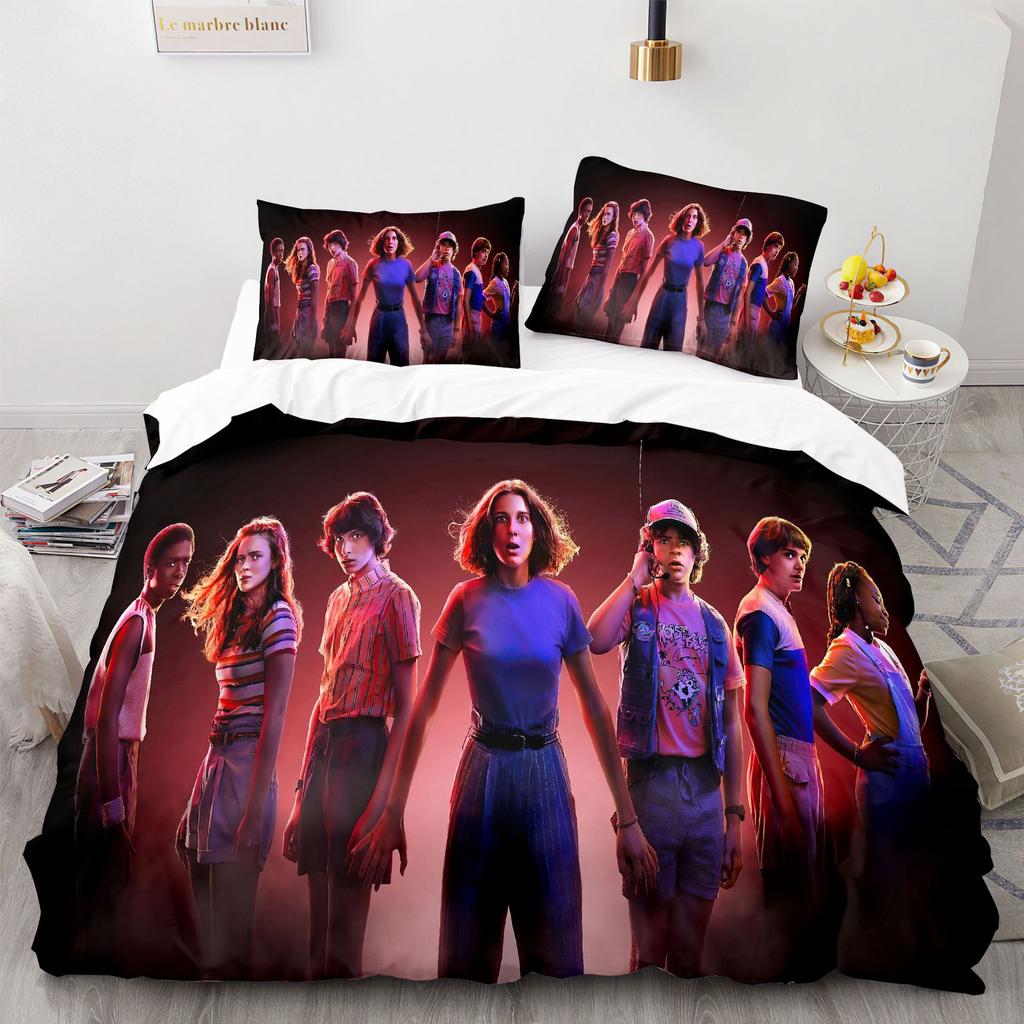 American Drama Terror TV Girl Eleven Wallpaper Digital Printing Bedding Set Duvet Cover Comforter Bed Youth Kids Girl Boys Gift