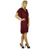 Bimba Women Cotton Kaftan With Pom Pom Tassels Short Caftan Beach Coverup
