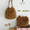 Kapibara Ultra-light Walking Volume Cute Plush Bag Cartoon Capybara Drawstring Bucket Bag Change Messenger Bag