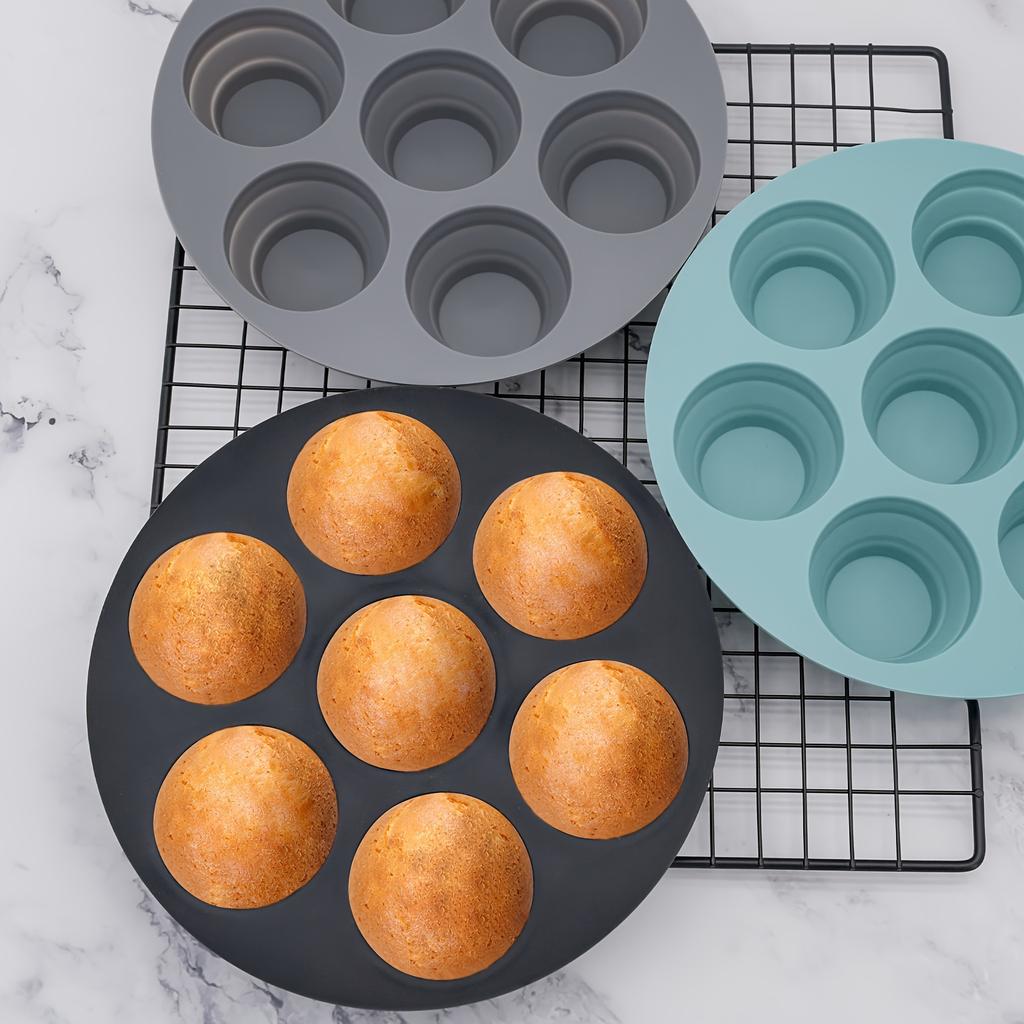 Versatile Silicone Air Fryer Baking Mold - Collapsible, Non-Stick for Cakes, Cupcakes, Muffins & Egg Bites - Essential Kitchen Accessory
