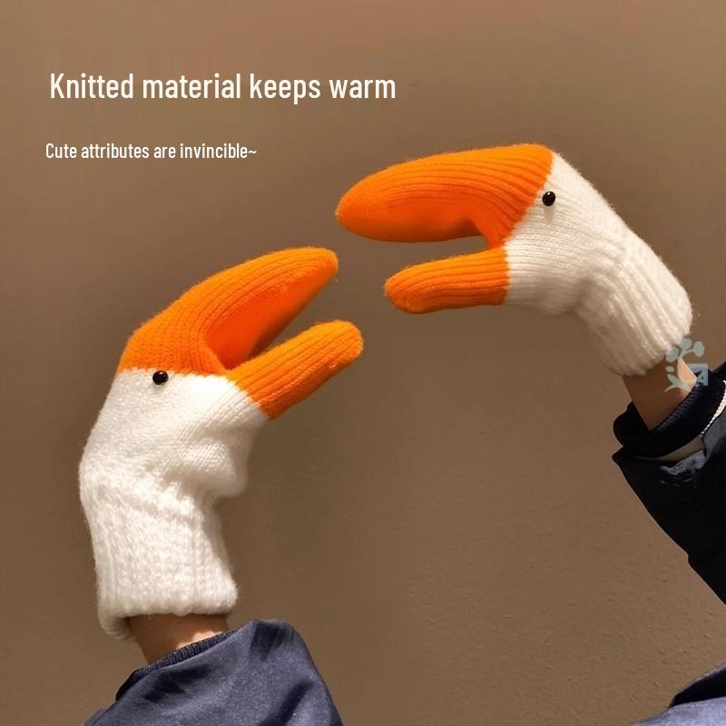 Neuankömmling: Warme, niedliche Damen-Gänse-Fäustlinge - Herbst-/Winterkollektion