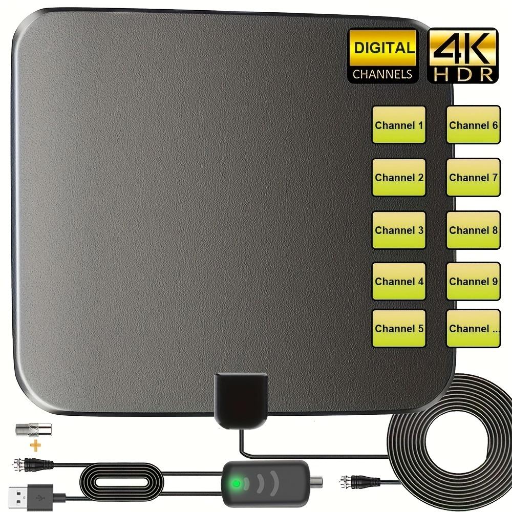 thumbnail image 2 of TV Antenna Indoor Antenna For Smart TV For Long Range Reception And All Smart TVs HD Digital Antenna With Amplifier Signal Booster For Local Channels Supports 4K/8K 1080p-800+ Miles Long Range 2 of 11