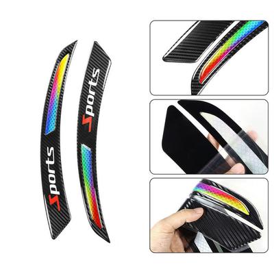 2X Car Wheel Arch Trim Reflective Anti-collision Strip Fender Flare Edge Sticker