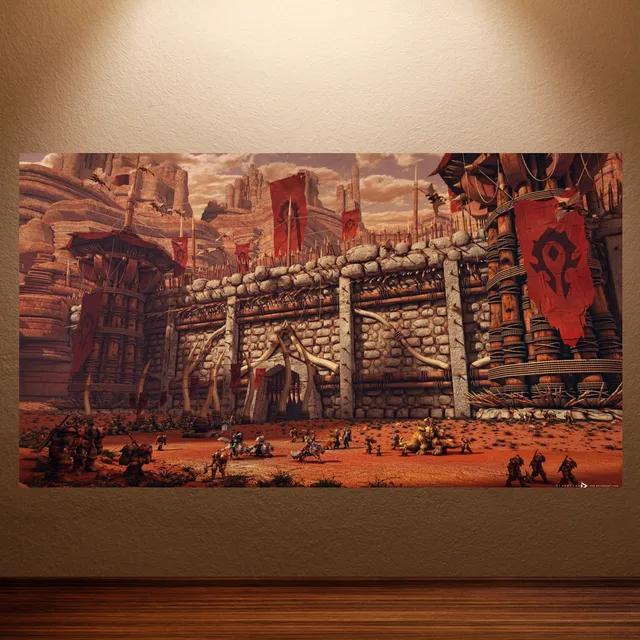 World of Warcraft Retro Canvas Poster Classic Game Wall Art for Game Room Decor Wall Sticker Painting