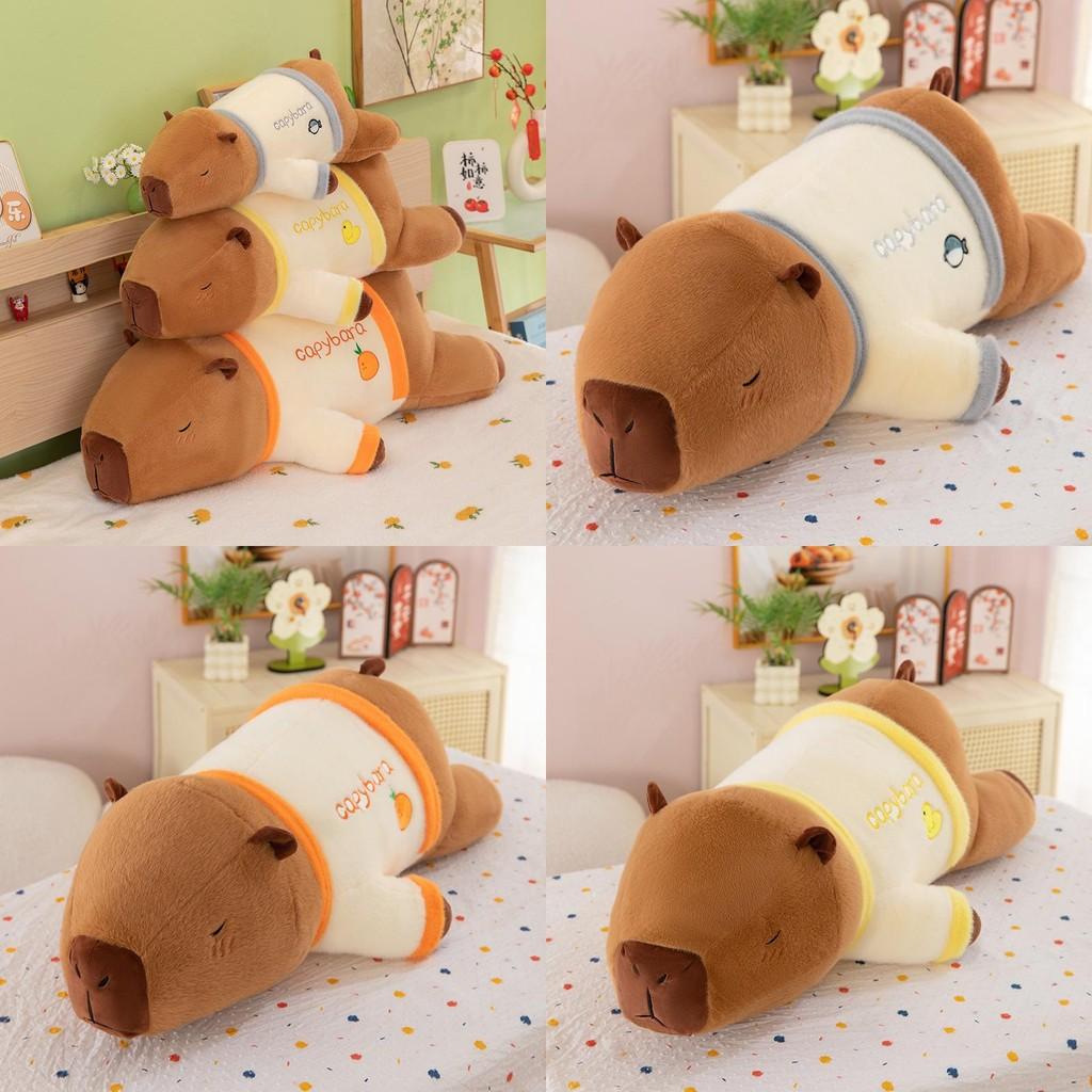 Plush Party Capybara Toy Cute Cartoon Sofa Pillow Girls Bed Sleeping Doll Gift