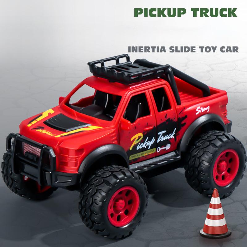 

Children s Simulation Cool Buggy Toy Model Creative Realistic Inertia Buggy Pickup Truck Car Toys Pull Back Car Boy Toy Gifts красный