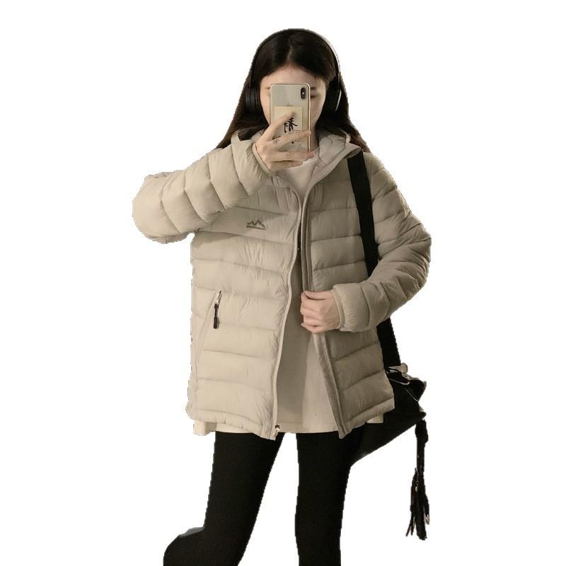 Good-looking ribs couple's cotton coat women's autumn and winter new padded cotton hooded warm couple's cotton coat tide
