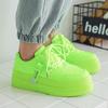 Men’s Sports Shoes White Skateboard Shoes Student Fashion Elevator Height Increase Green Running Sneakers Plus Size