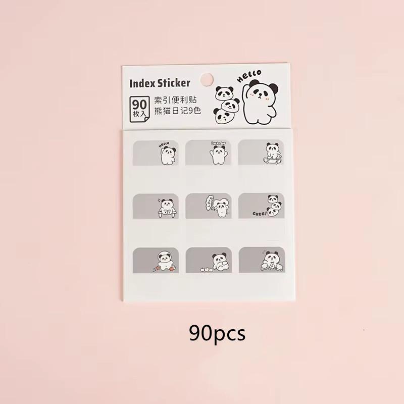 Gradient Color Index Sticker Innovative Quick Drying Anti-scratch Sweatproof Water Proof Student Stationery Label Stickers