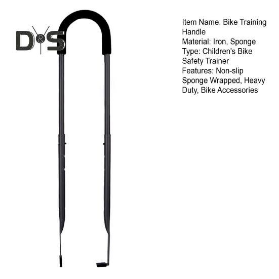 Kinder Fahrrad Sicherheit Trainer Griff Rutschfeste Schwamm Umwickelt Heavy Duty Kinder Radfahren Lernen Bike Balance Push Bar Fahrrad Zubehör