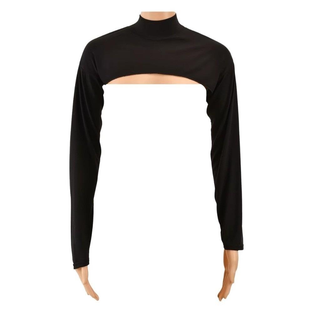 

Full Neck Summer Ice Silk Sleeves Solid Color Long Sleeves Shawl Wraps Sunscreen Arm Sleeves Golf