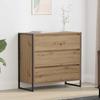 Sideboard Handcrafted Oak Style 79 x 36 x 75.5 cm Engineered Wood