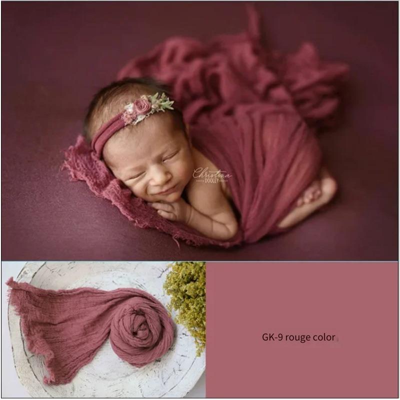 Soft Stretch Baby Blanket Cloth - Newborn Photography Props Wrap Cotton Wraps Accessories for Infant Boys & Girls Photo Shoots
