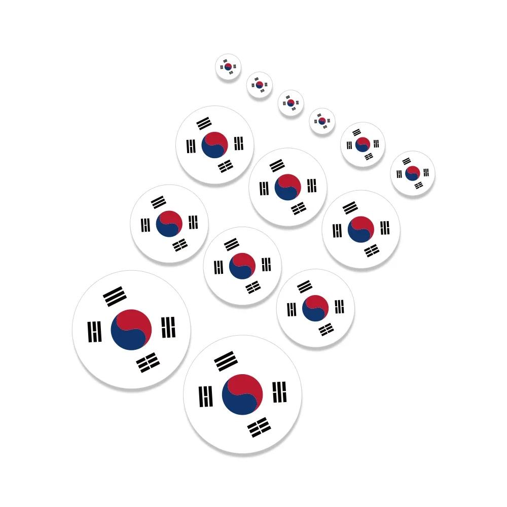 South Korea Flag Stickers Auto Motorcycle Decoration Vinyl Decal PVC Sticker Waterproof Styling Decals Car Exterior Accessories