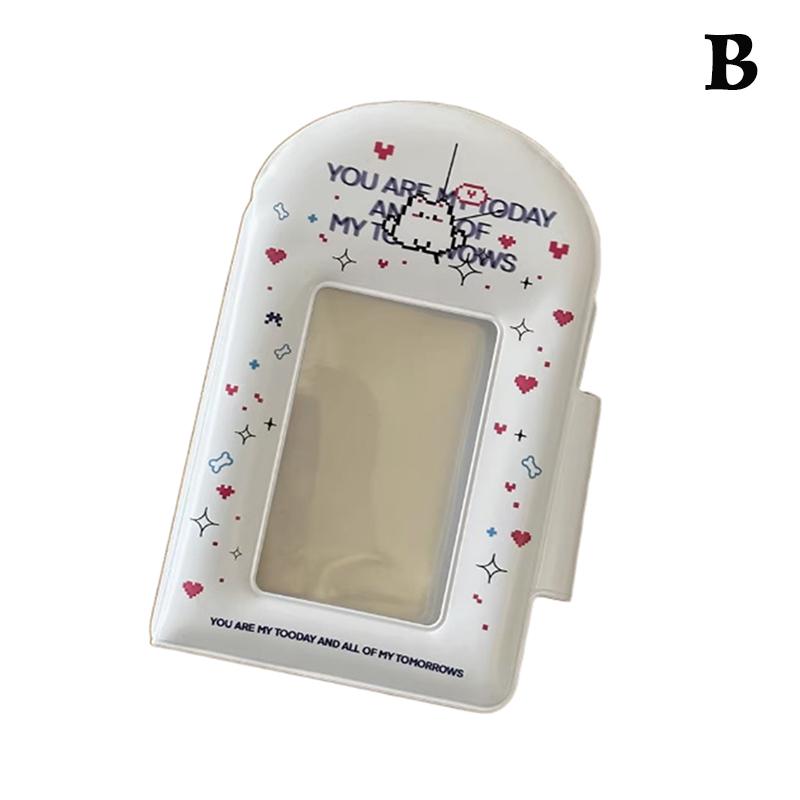 3 Inch Photocard Binder Photo Card Holder Card Sleeves Idol ID Cards Collector Kawaii 40pcs Card Capacity Hollow Cartoon Album