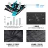 Mens Motorcycle Riding Jacket 600D Oxford Fabric All-Season Off-Road Protective Gear Warm Windproof Biker Outerwear