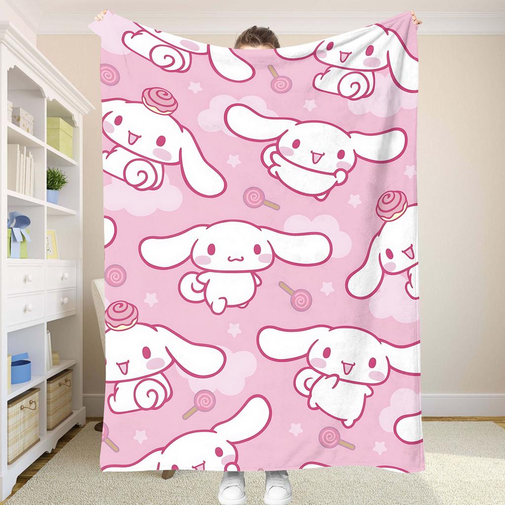 Fluffy Soft Blankets and C-Cinnamorol Picnic Blanket Summer Comforter Throw Blankets & Throws Home and Decoration Bedding Set