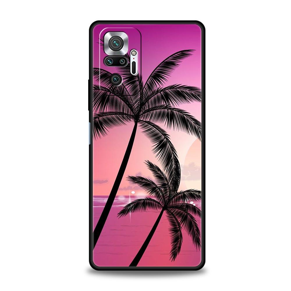 Coconut Palm Tree Phone Case For Xiaomi Redmi Note 14 13 12 5G 9S 9 10 11 Pro Plus 9T 14C 13C 12C 10C 9C 9A Soft Silicone Cover