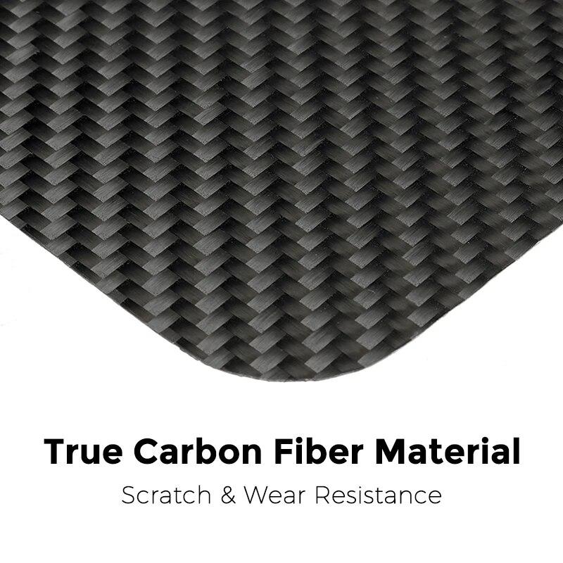 Ultra tenký kryt středové konzoly Futhope Real Carbon Fiber Pro Tesla Model 3 Y 2021-23 nemá vliv na centrální ovládání push-pull