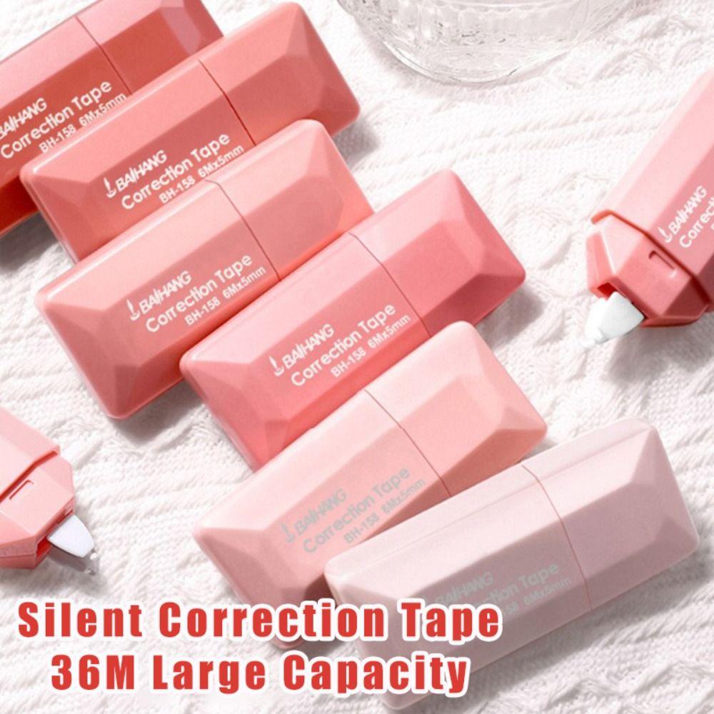 6PCS/Set Silent Correction Tape 36M Large Capacity Correction Stationery  Students