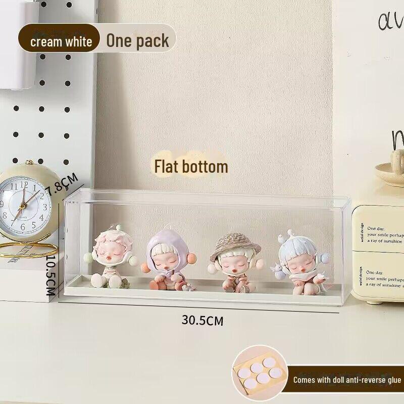 Cutie de Afișare Acrilică Transparentă pentru Depozitarea LEGO și a Modelelor, Finisaj Mat cu Bule Antistropi