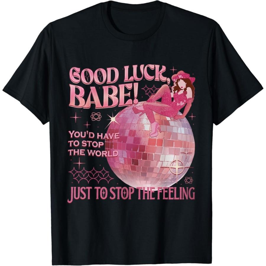 Wttyolo Good Luck Babe Pink Pony Club Cowgirls Western T-Shirt XXXXXL разноцветный