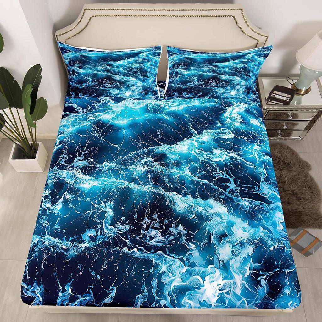 Cute Penguin Pattern Mattress Three-Piece Digital Printing Bedding Mattress Three-Piece Set Children And Adults